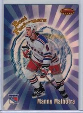 1998 - 99 BOWMAN BEST BEST PERFORMERS REFRACTOR #BP5 MANNY MALHOTRA