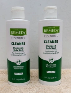 2 nuovi shampoo ipoallergenico profumo fresco Medline Remedy CLEANSE lavaggio corpo 8 once  - Foto 1 di 2