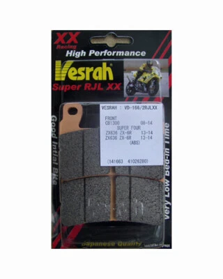 VESRAH 166/2 XX PASTILLAS FRENO SINTERIZADAS HONDA CBR600 99-06,KAWASAKI ZX6R 13-22,1 PR Foto 1 de 3