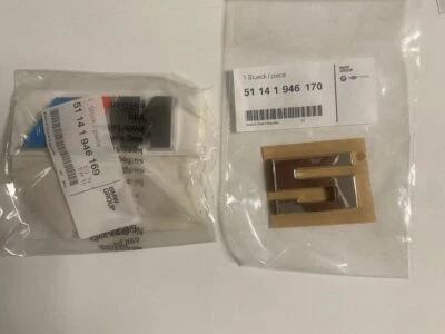 GENUINE BMW E34 M5 Badge Emblem NEW 51141946169 , 51141946170 - Image 1 of 2