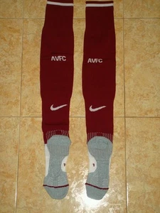 Aston Villa England Soccer Nike Football Socks Player Issue HM Burgundy NEW - Picture 1 of 2