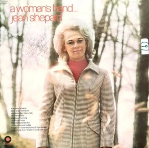 JEAN SHEPARD HAND SIGNED AUTOGRAPH LP ALBUM "A WOMAN'S HAND" - Picture 1 of 2