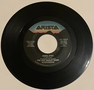 The Jeff Healey Band “ Angel Eyes / Don’t Let Your Chance Go By “ 45 Vinyl - Image 1 of 2
