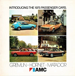 1975 American Motors AMC Gremlin Hornet Matador 38 Page Deluxe Sales Brochure - Picture 1 of 1