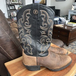 TONY LAMA Boots Size 10.5 D Ranchin Ropin Ridin RR4001 Western Cowboy Pull On - Picture 1 of 10