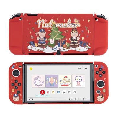 Protective Case for Nintendo Switch OLED & Joy con PC Hard Cover Christmas Doll - Image 1 of 4