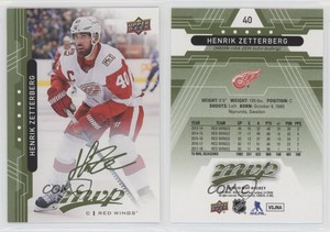 2018-19 Upper Deck MVP Green Script Henrik Zetterberg #40