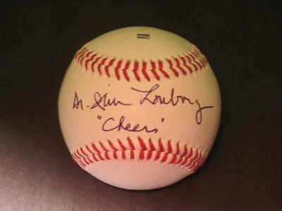 BÉISBOL GRAN DR, JIM LONBORG AUTÓGRAFO BÉISBOL INSCRITO DR JIM CHEERS CERTIFICADO DE AUTENTICIDAD Foto 1 de 4