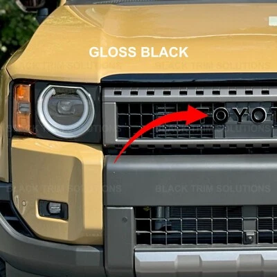 Black Overlay DECAL Letter for Front Grille For 2024-2025 Toyota Land Cruiser Foto 1 de 2