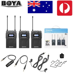 BOYA BY-WM8 UHF PRO-K2 2 Channel Wireless Lavalier Microphone System For ENG EFP - Picture 1 of 12