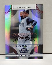 JACK EGBERT 2008 Donruss Threads Signatures PLATINUM AUTO #'d 25/25 ~ WHITE SOX