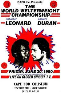 Estampado de arte en pared para el hogar - póster deportivo vintage - LEONARD VS DURAN - A4,A3,A2,A1 - Imagen 1 de 1