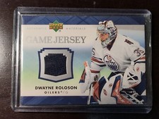 2007-08 Series 1 Game Jersey Authentic Materials Dwayne Roloson Edmonton Oilers