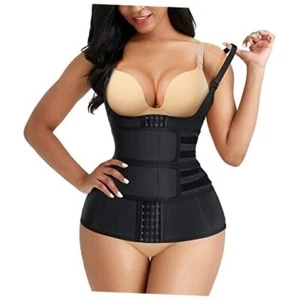 Waist Trainer Vest for Women Underbust Corset Cincher Tummy Large Black - Picture 1 of 8