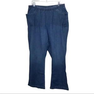 Woman Within blaue Pull On Jeans 24W - Bild 1 von 9