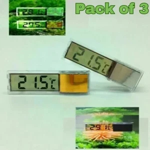 Digital Water Aquarium Thermometer LCD Fish Tank Electronic Reptile Gauge Meter - Picture 1 of 10