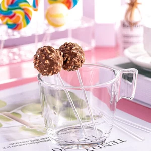 100 pcs Acrylic Lollipop Sticks Cake Pop Clear Lolly Sticks Ice Pops Kids Craft - Picture 1 of 23
