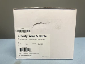 Liberty Wire & Cable DL-PLUSB3.1CC-015M C-C Active Optical Plenum Cable 15 Meter - Picture 1 of 2
