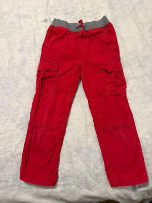 Red, Lined Hanna Andersson Cargo Pants  Size 120 (U.S. 6-7) - Image 1 of 4