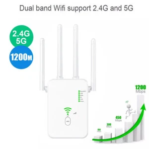 1200Mbps WLAN Repeater Router Range WIFI Wzmacniacz sygnału Access Point Booster - Zdjęcie 1 z 14