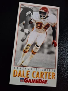 1992 FLEER GAMEDAY FOOTBALL ROOKIE CARD #100 DALE CARTER RC KANSAS CITY CHIEFS - Picture 1 of 2
