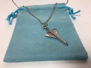 Concorde Silver Pewter Pendant On A Chain (W) - Picture 1 of 4