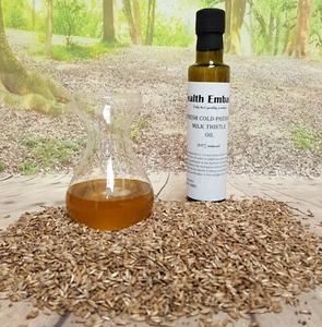 Fresh Cold Pressed Milk Thistle Oil ( Silybum marianum L ) Health Embassy - Picture 1 of 2