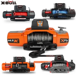 X-BULL Electric Winch 10000LB 12000LBS 13000LBS 14500LBS Winch Jeep 4WD Trailer - Picture 1 of 118