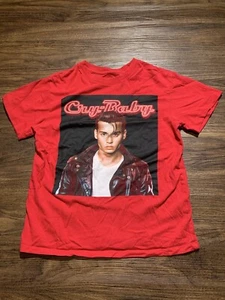 Cry Baby Johnny Depp Red Graphic Shirt Sz S - Picture 1 of 5