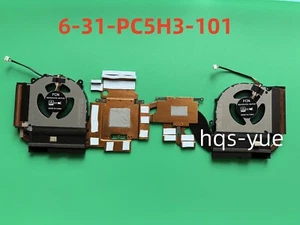 Original for CLEVO PC50HP PC5H3-101 FMKL FMKK CPU+GPU COOLING FAN HEATSINK - Picture 1 of 3