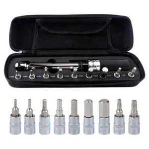 1/4" DR 1-25Nm Adjustable Bike Torque Wrench Set Bicycle Fixing Tools Kit J7U7 - Picture 1 of 12