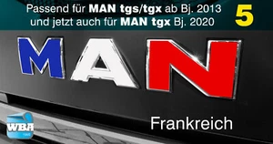 W.B.A. Aufkleber passend für Man Emblem TGX ab Bj. 2013 Motiv: Frankreich 5 - Bild 1 von 9