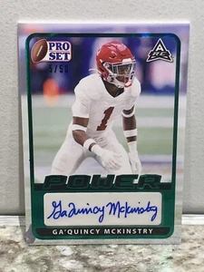 2021Leaf Pro Set Power Ga'Quincy "Kool Aid" Mckinstry Green Auto /50 Alabama - Picture 1 of 2