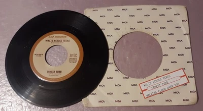 Ernest Tubb Waltz Across Texas/Walking The Floor Over You 7" Vinyl 45rpm Record - Image 1 of 2