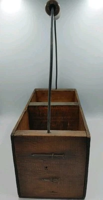 Wooden Nail Pail Very Old - Image 1 of 4