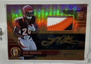 2017 Gold Standard Joe Mixon Rookie Patch Auto 3 Color #18/25 Bengals Rookie - Picture 1 of 16