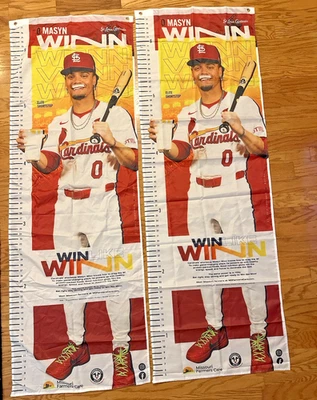 2 - Masyn Winn Growth Chart Poster Milk St. Louis Cardinals Win Like Winn - Image 1 of 4