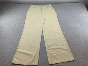Sixty-siX Pants Womens 11 Khaki Wide Leg High Rise 100% Cotton Casual Pockets - Picture 1 of 17