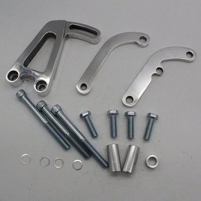 Power Steering Pump Bracket Small Block Chrome LWP Fit for Chevy GM SBC 350 S5A9 - Image 1 of 4