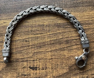 Rodney de Gruchy Kette Gliederarmband 925 Sterling Silber (39 g) mit Goldakzent - Bild 1 von 9