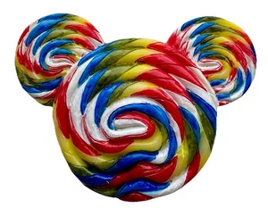 Vintage Disney Mickey Mouse Form Lutscher Snack JUMBO Kühlschrankmagnet Disneyland LESEN - Bild 1 von 7