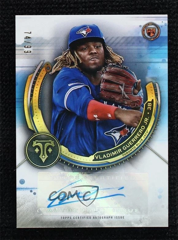 2019 Topps Triple Threads Rookie Auto /99 Vladimir Guerrero Jr #RAU-VG Auto RC - Image 1 of 2