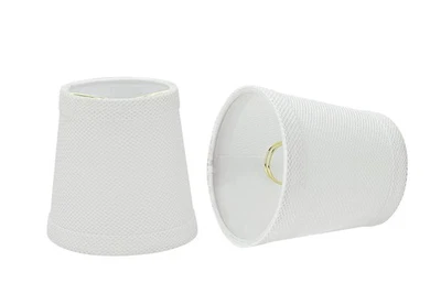 Aspen Creative 32718-2 Small Hardback Empire Shape Chandelier Clip-On Lamp Shade - Image 1 of 4