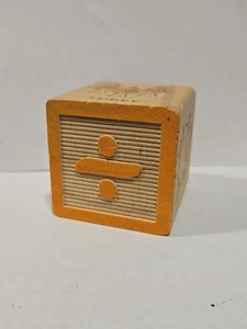 Bloque de alfabeto de madera de repuesto artesanías símbolos de 1,5" árboles matemáticos muñeco de nieve - Imagen 1 de 6