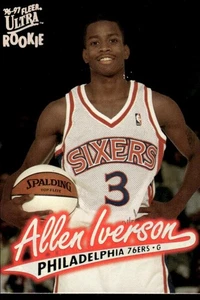 1996-97 Ultra Allen Iverson Rookie Philadelphia 76ers #82 - Picture 1 of 2