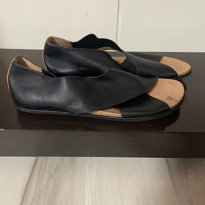 Женские туфли на плоской подошве Kenneth Cole Gentle Souls Laniey черные с ремешками размер 8,5 - Изображение 1 из 4