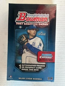 2007 Bowman w/ Chrome Baseball Hobby Box Unopened Sealed - 1 Auto - Picture 1 of 6