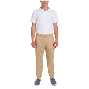 Nautica Boys School Uniform Jogger Khaki Pants Size M 32/34 - Picture 1 of 11
