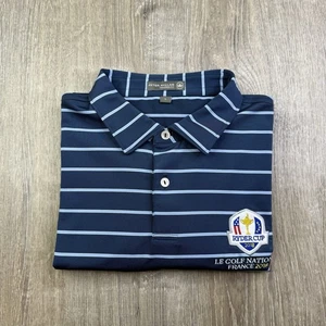 Peter Millar Summer Comfort Polo Shirt LE Golf France Ryder Cup 2018 L Large - Picture 1 of 10