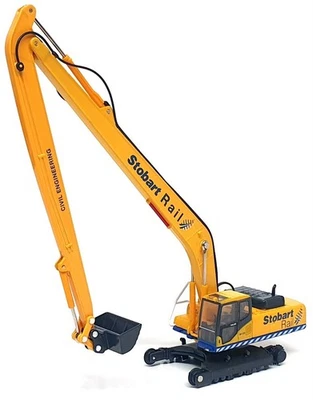 Oxford Diecast 1/76 Scale 76KOM002 - Komatsu Stobart Rail Excavator - Yellow - Image 1 of 4